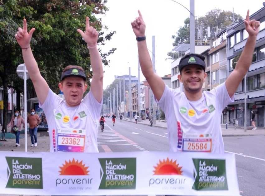 finalizó la media maratón de Bogotá 2021