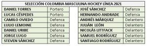 seleccionado nacional de colombia hockey en línea