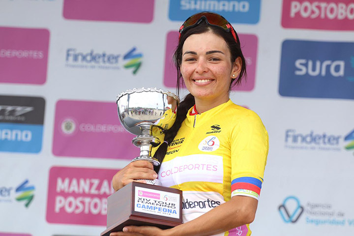 Estefanía Herrera ganó la quinta etapa de la Vuelta a Colombia femenina