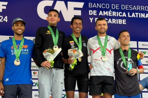 Maratón CAF Caracas Podio Caracas 2024 21 km- Mauricio - David