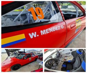 carro de Wilsón Méndez, él es su propio patrocinador