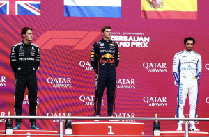 Max Verstappen celebra su sexto Grand Slam en el Gran Premio de Azerbaiyán 2025