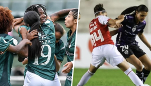 Jugadoras de Santa Fe y Deportivo Cali en la Libertadores Femenina 2025