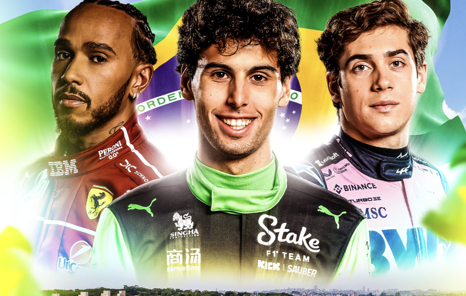 Pilotos de Fórmula 1 compitiendo en el Gran Premio de São Paulo 2025 en el Autódromo José Carlos Pace.